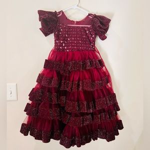Beautiful New Burgundy Color Dress for Kids